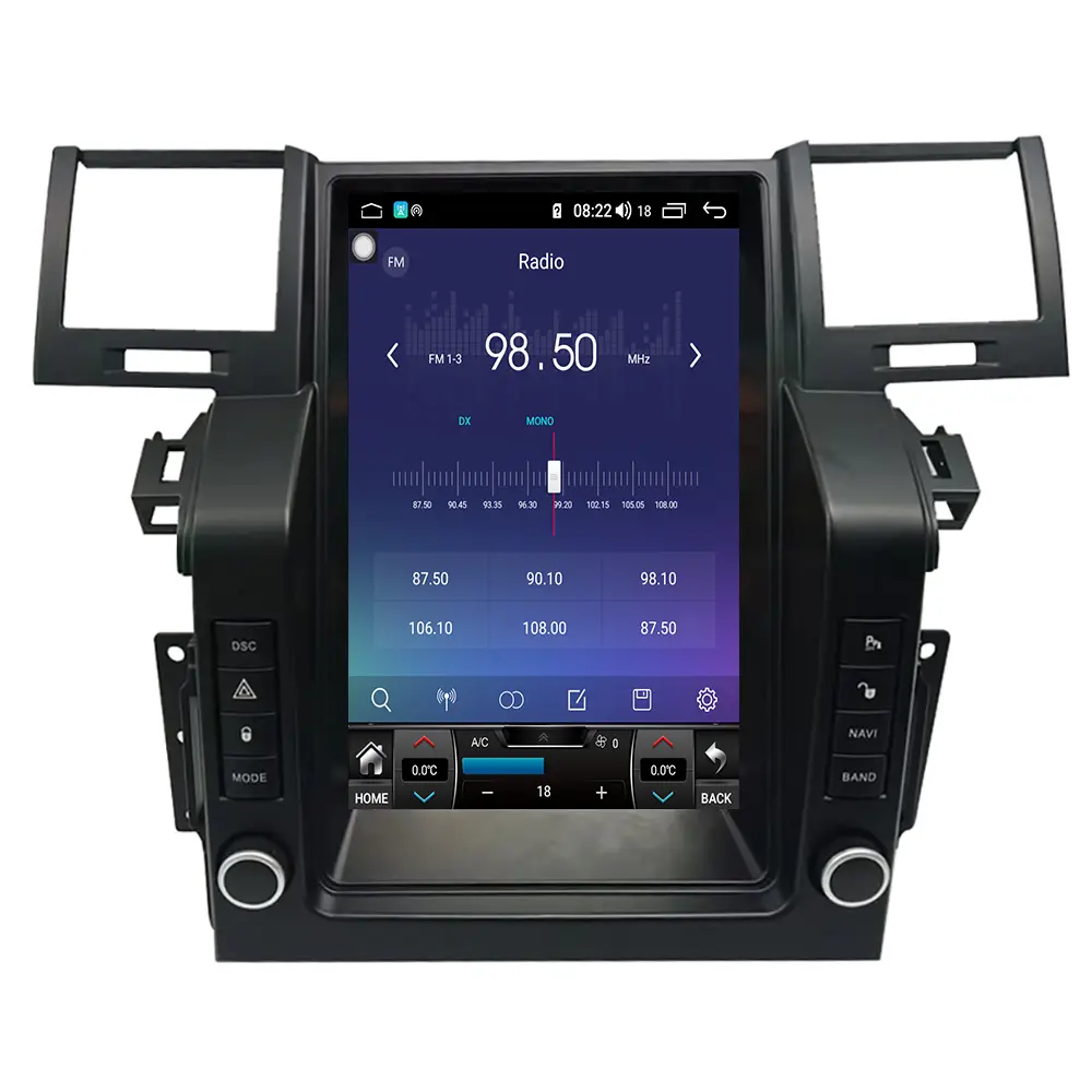 Android 10 6 + 128G Land Rover Range Rover Sport için V8 2005 + Tesla radyo araba GPS navigasyon multimedya oynatıcı AutoVertical ekran