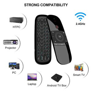 W1 Flying Mouse Double Sided Sensing Infrared Learning Flying Mouse Mini <strong>Keyboard</strong> and Mouse 2.4G Wireless Remote <strong>Control</strong> for Tv - Product Image 5