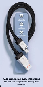 Toptan 3.1A hızlı şarj mikro/tip C/IPH veri USB kablosu 1M ABS + naylon örgülü 6.0MM kalın güç kablosu iPhone için - Product Image 2