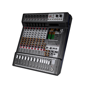 E/Mezclador de audio profesional 8 Entrada de micrófono mono Entrada de estéreo Mezclador multifunción multicanal Audio - Product Image 1