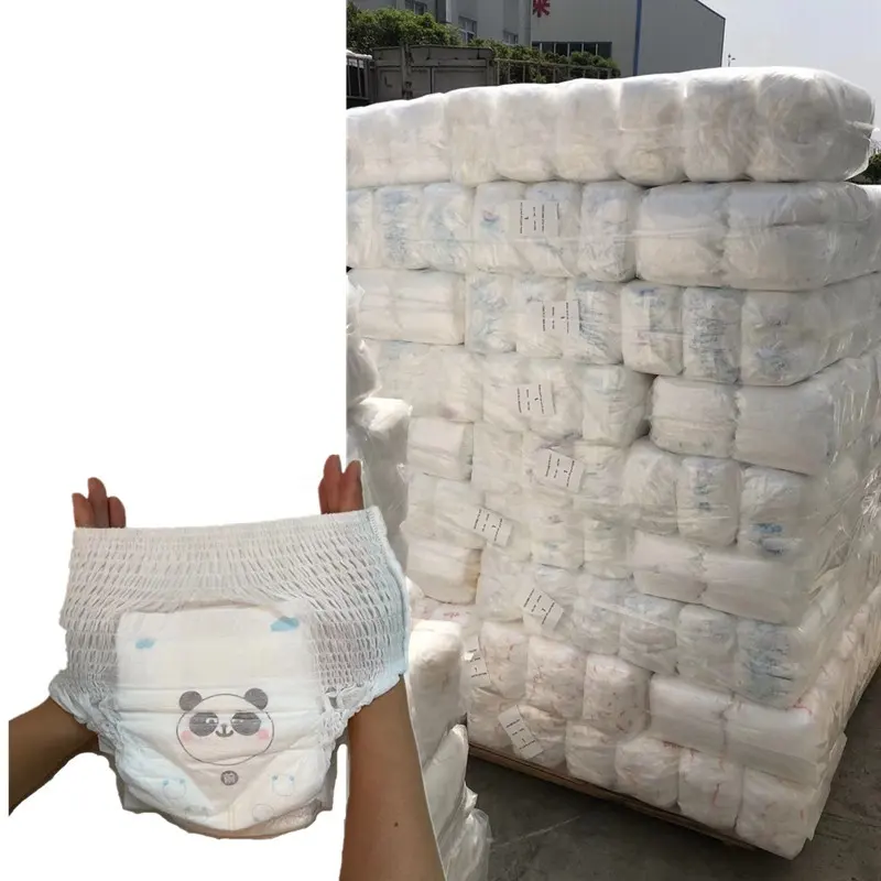 Günstigste Windel fabrik Kostenlose Probe Big Factory Baby Windel Stock lot Hochwertige Grade B Baby Windel In Ballen Made In China