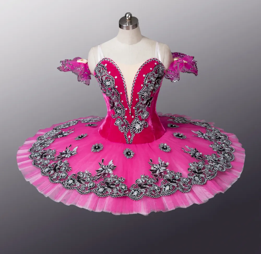 Tutu di balletto di Zucchero Prugna Fata Tutu Rosa Principessa Aurora Costume Adulti Sleeping Beauty Costume Per Il Bambino Rosa Fata Tutu di Balletto