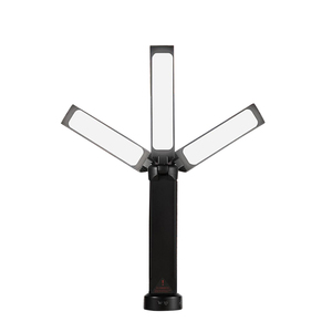 ไฟฉาย LED แบบชาร์จไฟได้เต็ม12V/ไฟคู่/ไฟเดี่ยวไฟฉายสำหรับตั้งแคมป์50*40*190มม. PC + ABS + AL - Product Image 1