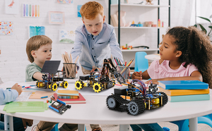 Aebott ESP32 bambini programmabile educativo Robot braccio Kit per auto per Arduino