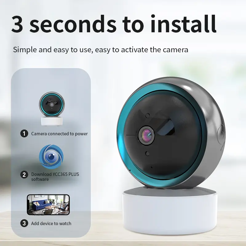 TUYA Smart Home Security Audio Baby Pet Monitor Wifi IP Camera Motion Tracking AI 2MP Voice Control With Alexa Google Assistant