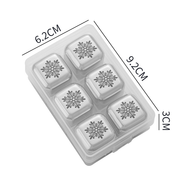 Six Pcs Snowflake in Box
