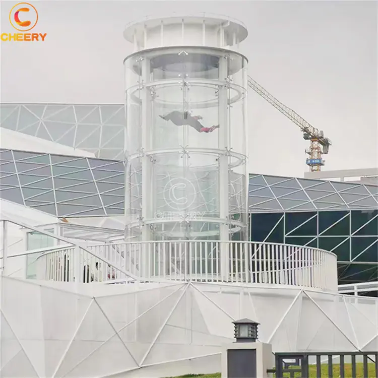 Parque de atracciones producto entretenimiento astronauta simulado túnel de viento interior paracaidismo túnel de viento vertical
