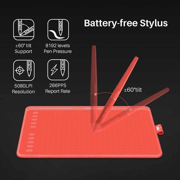 Top Quality Huion HS611 Type-c Interface Graphics Drawing Digital Pen Tablet
