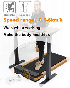 Fitness Laufband Fabrik, installation sfrei unter Schreibtisch Laufband Holz Elektrisches Laufband mit fern gesteuerter Jogging maschine