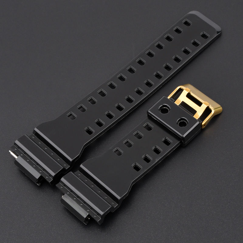 Hebilla de oro negro brillante