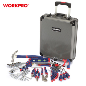 workpro 111 PCs铝拉杆箱工具集房子修理套件家用手工具集与手提箱 - Product Image 3