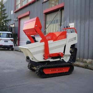 China CE Rotación auto descarga camión volquete auto carga mini camión volquete portador de orugas para la venta