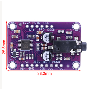 DAC-Modul 1334 UDA1334A I2S DAC-Audio-Stereo-Decoder-Modul platine Für Arduino 3,3 V-5V. - Product Image 2