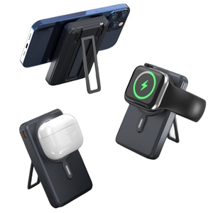 5 in1ワイヤレス磁気パワーバンク10000mah、アップル用ケーブル内蔵、すべての電話とiWatchにユニバーサルなUSBCケーブル - Product Image 1