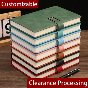 Cuaderno de cuero PU de negocios personalizado de producción de proveedores de oficina con Cuaderno de papelería de gama alta tipo cerradura - Product Image 3