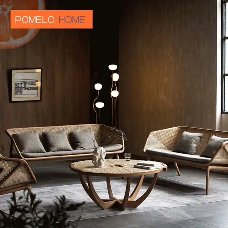 Pomelohome meubles de salon de luxe en bois turc canapés nordiques Modernos 1 Set canapé Morden