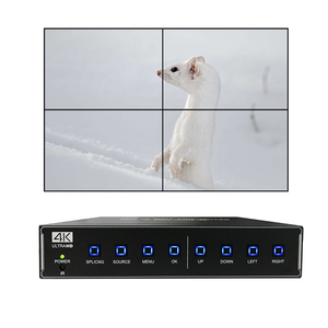 视频控制盒2x2电视4k视频墙控制器4:4:4 HDCP2.2，带2x环路输出视频墙控制器输入卡 - Product Image 1