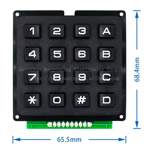 3*4 4*4 Matrix schalter Tastatur Tastatur Array Modul ABS Kunststoffs chl üssel 4x4 3x4 12 16 Tasten taste Membran schalter DIY Kit für Arduino - Product Image 5