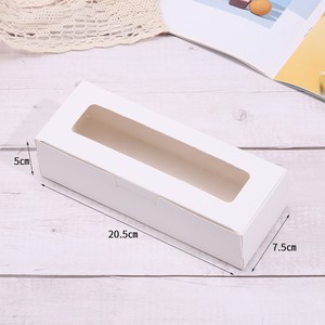 IMEE <strong>Rectangle</strong> Bakery Pastry Eclair Donut Mini Cake Pie Slice Dessert Treat <strong>Box</strong> Packaging <strong>Box</strong> with Clear <strong>Display</strong> <strong>Window</strong> - Product Image 5