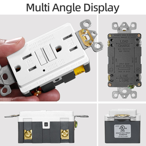 An toàn ul chứng nhận gfci Outlet TR WR phích cắm ổ cắm 15A/20A Chống giả mạo thời tiết kháng Điện receptacle cho ngoài trời - Product Image 2
