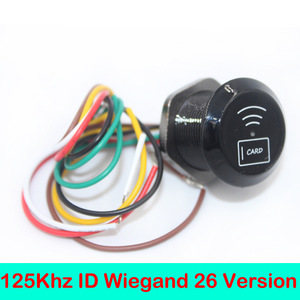 Wiegand 26/34bit impermeable IP67 Mini lectores de tarjetas de control 125KHZ EM4100 RFID 13,56 MHz HF MF IC lector de tarjetas - Product Image 5