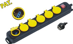 Presa multipla Walterproof con interruttore 6 pos 10A schuko IP44 per il mercato italiano - Product Image 2