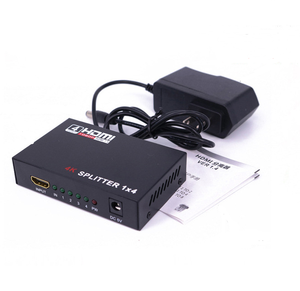 One-in-four-out <strong>splitter</strong> HD audio and video <strong>splitter</strong> One-point-four synchronous split-screen switcher 4K/1080P
