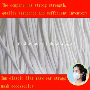 Atacado Personalizado Elástico Colorido redondo e <span class=keywords><strong>Flat</strong></span> Ear Straps Rope Alta Qualidade Barato para Sacos Vestuário com Revestimento Acabamento
