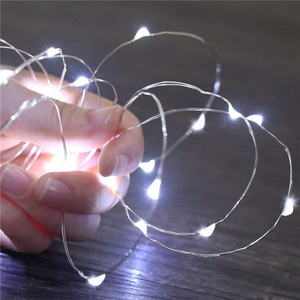 Paquete de 4 16,4 pies 50 luces LED de hadas con temporizador de Control remoto a batería impermeable alambre de cobre centelleante Navidad - Product Image 6