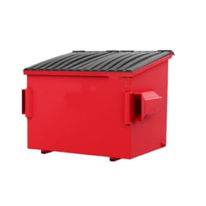 240升镀锌金属垃圾桶商用 - Product Image 2