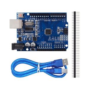 Scheda di sviluppo UNO-R3 CH340 con microcontrollore Atmega328P per Arduino ICs - Product Image 1