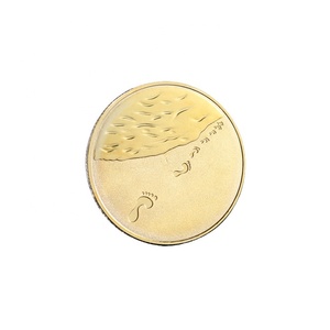 Wanderer Bộ Sưu Tập Vàng Bạc Kỷ Niệm Bãi Biển Dấu Chân May Mắn Tình Yêu Du Lịch Motif Kim Loại Thủ Công Mỹ Nghệ Bãi Biển Lấy Cảm hứng từ Tiền Xu - Product Image 4