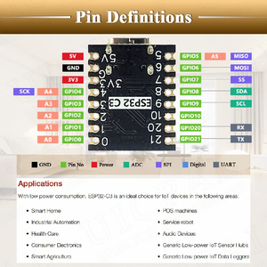 Esp32C3開発ボードモジュールミニWifiBtBluetoothモジュールRisc-v32ビットシングルコアプロセッサEsp32-c3ピンType-c - Product Image 4