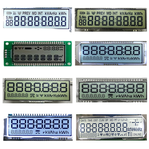 Pantalla táctil LCD VA negra de 7 segmentos personalizada TN HTN FSTN pequeña Mini LCD monocromática para Módulo de pantalla de controlador de temperatura