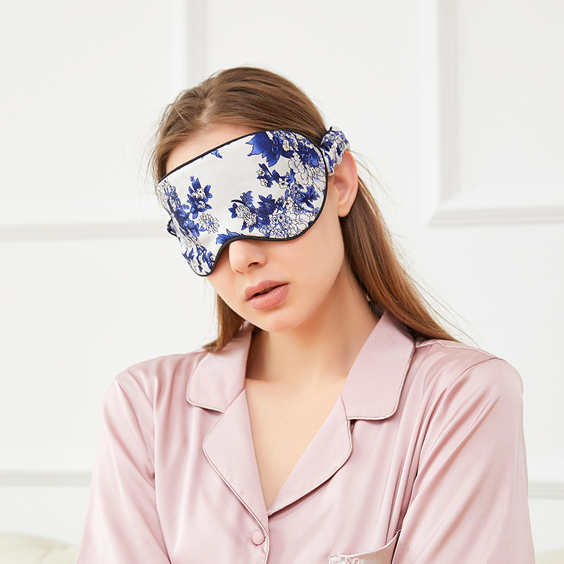 Blue orchid Silk eye mask