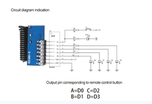 Modulo decodificatore di codice per telecomando Wireless315Mhz 433Mhz RF modulo ricevitore e trasmettitore 7 canali modulo di apprendimento