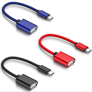 Stokta tip-c USB adaptörü OTG desteği veri aktarımı fabrika toptan Metal kasa tipi C USB2.0 adaptörü - Product Image 4