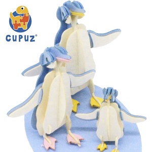 2025 New 3D Penguin Puzzle DIY Brid Life Paper Cardboard Model Brain Teaser Puzzle | Educational STEM <strong>Toy</strong> Build by Yourself - Product Image 3