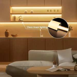 LEDリニアストリップライト用ヒートシンク付き45度コーナーアルミ押出LEDプロファイル - Product Image 6