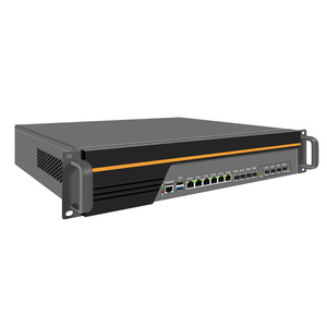 BKHD 2U Dual PSU Firewall Hardware Hardware Intel Atom processore C3758 6L 8*10G SFP supporto 4G 5G Wifi Ubuntu Pfsense Win - Product Image 2