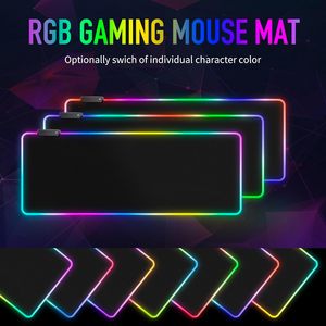 Custom Logo Large Rgb Gaming <strong>Mouse</strong> Pad LED-14 Light Modes Touch <strong>Control</strong> Extended Soft <strong>Computer</strong> <strong>Keyboard</strong> Mat Non-Slip Rubber Base - Product Image 3