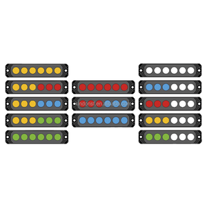 ไฟเตือน LED 6ดวงสำหรับติดพื้นผิวไฟแฟลชแสงสีเขียวอ่อนแตะลบเพื่อเปลี่ยนรูปแบบแฟลช LTD16E - Product Image 5