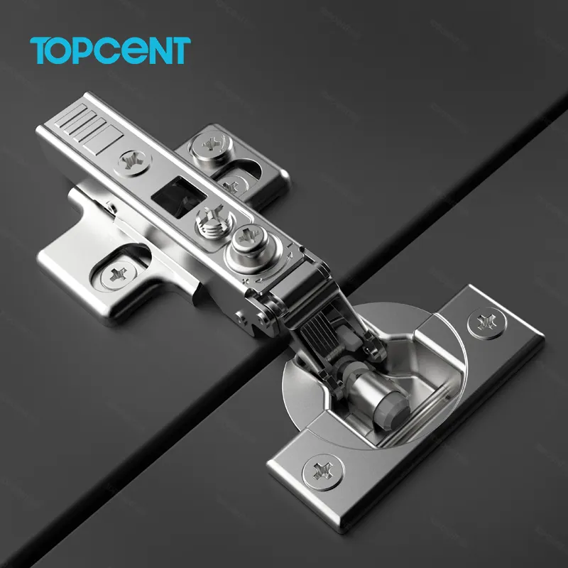 Topcent Multifuncional 40Mm / 40 Copa Atacado 4D Dobradiças Ajustáveis do Gabinete Fechamento Suave Aço Inoxidável Soft Fechar Dobradiça