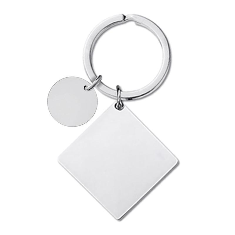 (plateado) Llavero pequeño redondo para tarjeta de 30*30mm (ensamblado)