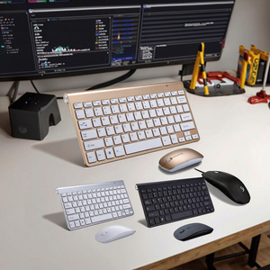Portable <strong>Wireless</strong> 78-Keys LED Backlit <strong>Keyboard</strong> &amp; Mouse Set 2.4G Mini Gaming <strong>Keyboards</strong> &amp; Mouse for Laptop/PC USB Interface - Product Image 3