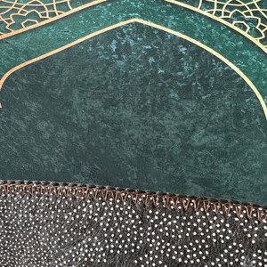 Seccade müslüman ramazan flanel halı ibadet diz kabartma zemin halı kaymaz yumuşak taşınabilir seyahat namaz halı