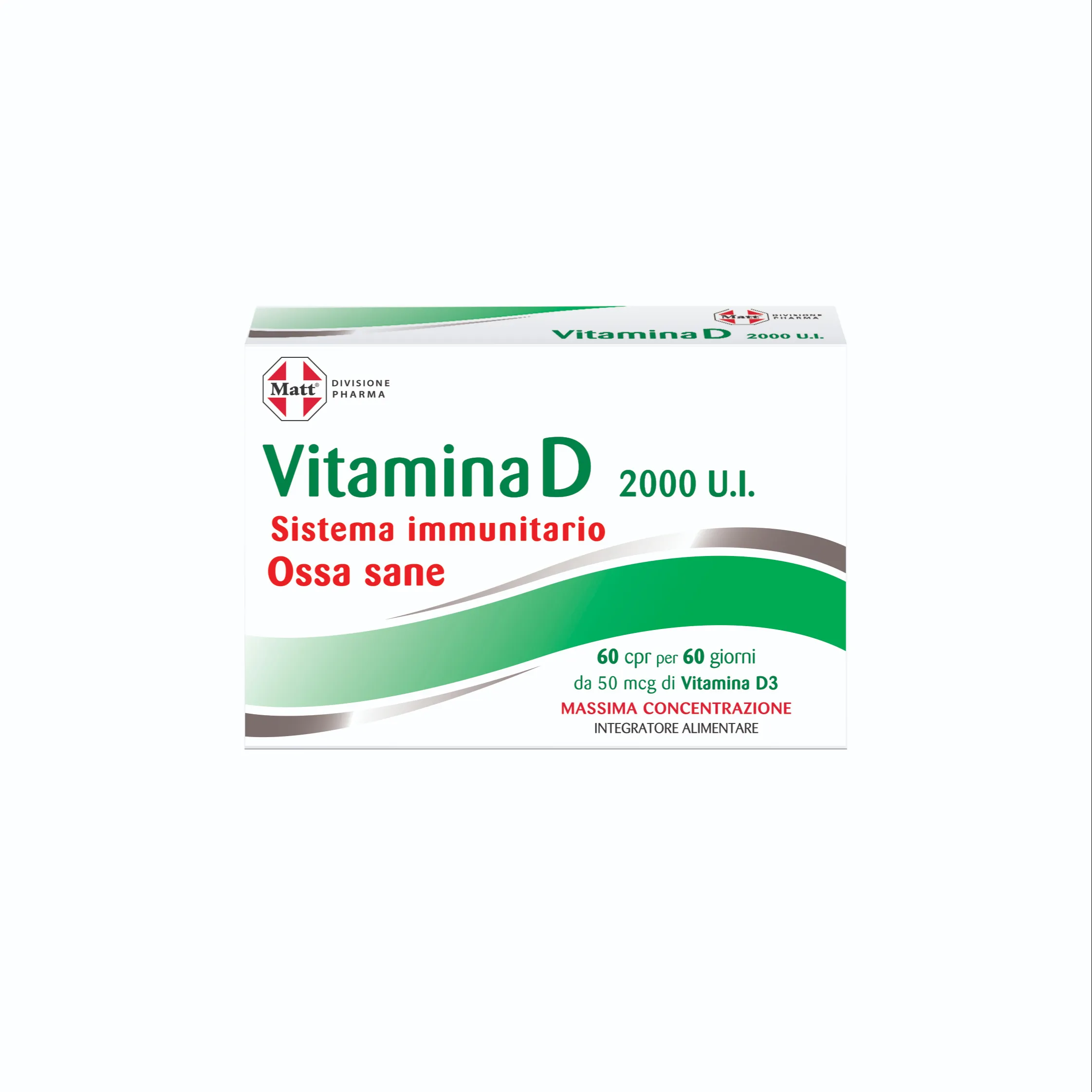 High Quality Made In Italy Matt Health Supplements Vitamin D Improve Bone Health Immune System For Export