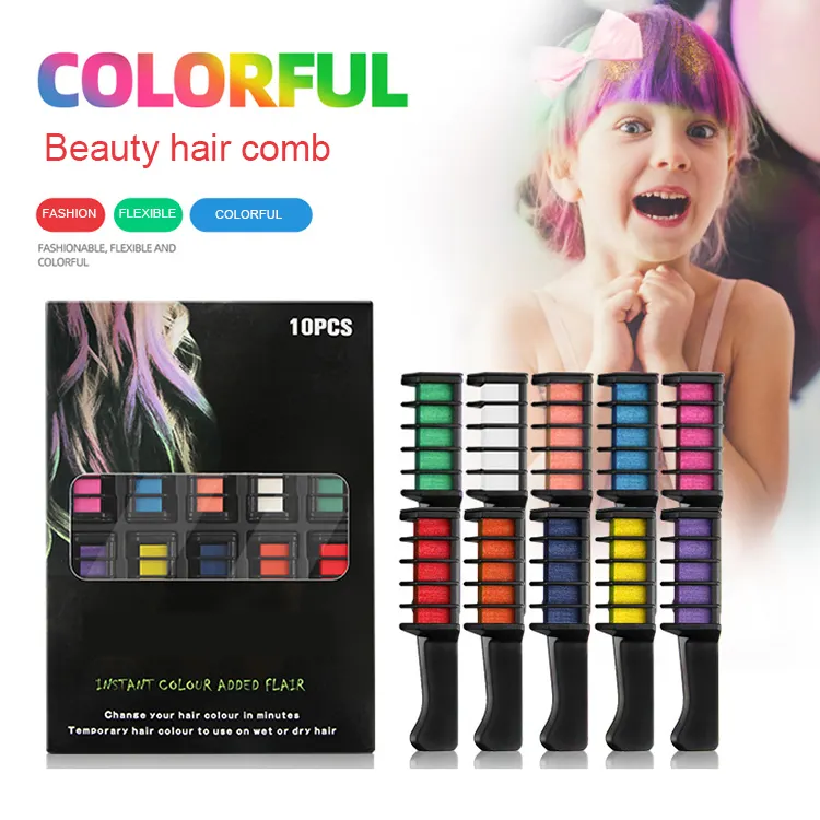 In stock confezione da 10 pezzi pettini colorati personalizzati per tinture per capelli pettine per capelli pettine per tinture per capelli