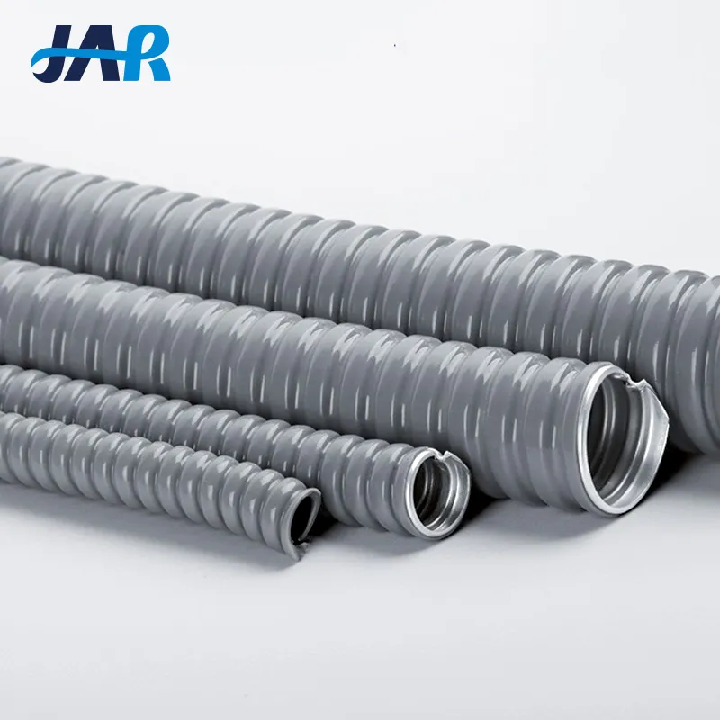 Jar nhà sản xuất PVC tráng SS304 sóng Hose lỏng chặt chẽ không thấm nước điện thép mạ kẽm ống dẫn linh hoạt