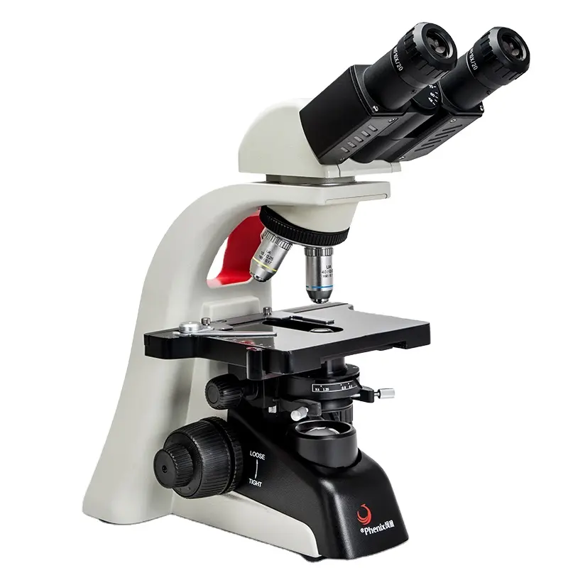 Phenix PH100 40x-1600xétudiant éducatif analyse de sang vivant binoculaire laboratoire médical microscope biologique pour laboratoire